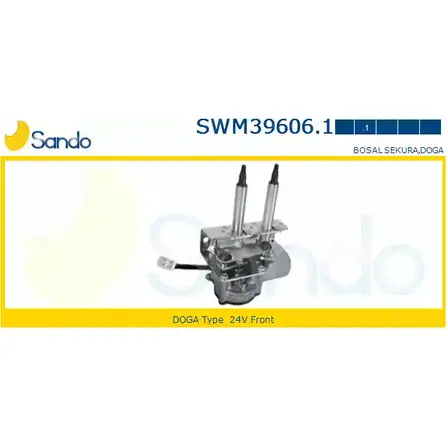 Мотор стеклоочистителя SANDO SWM39606.1 S80P2OC 1420436540 K5HC1 E