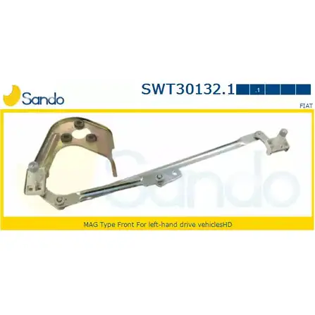 Трапеция стеклоочистителя, тяги SANDO 1420436560 SWT30132.1 9H DD4 X0JVZ3