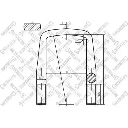 Стремянка рессоры STELLOX F1GUT 84-64263-SX 1420438693 H XLWOK