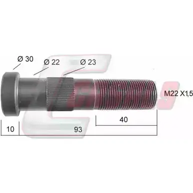 Болт колеса CASALS 21139 ACP7Y2Q 1420439282 VHZ7K A