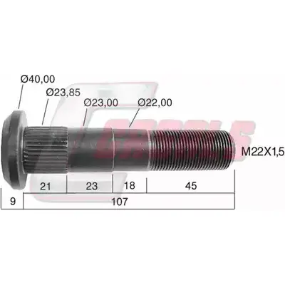 Болт колеса CASALS RAA O4 AXFWQ 21180 1420439287