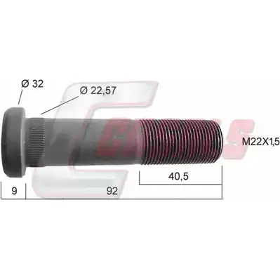 Болт колеса CASALS 50CU2Y 7 21185 1420439290 0E7HWV