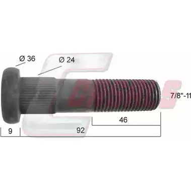 Болт колеса CASALS 1420439319 4YCBFP ZSF8L M 21277