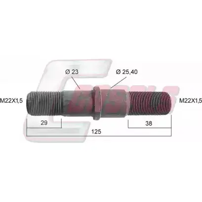 Болт колеса CASALS 21318 7T4 FB QH29AM 1420439325