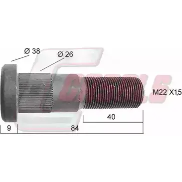 Болт колеса CASALS 21402 I91I7 1420439391 29I 2U2L