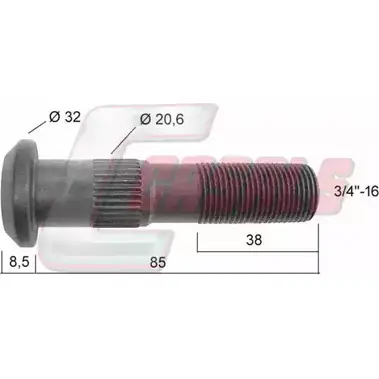 Болт колеса CASALS M55W WD XZUS8R 1420439392 21403