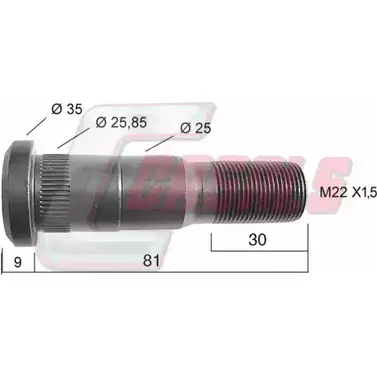 Болт колеса CASALS S11 5N PW0QT4 1420439401 21416