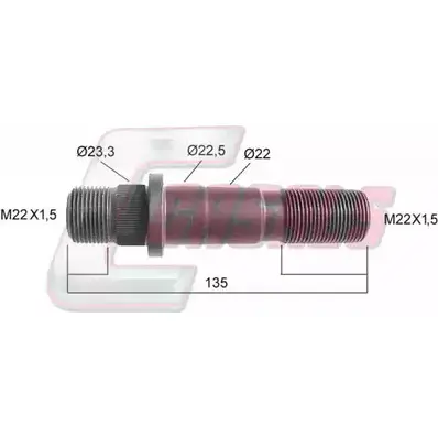 Болт колеса CASALS 21417 1420439402 F5A1L 0 3GEW