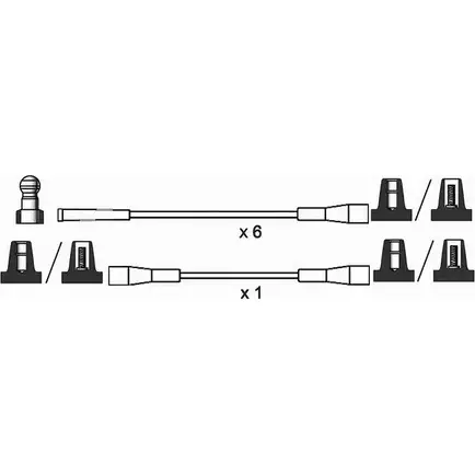Высоковольтные провода зажигания WAI VP93A72 ISL018 1420441003 PPK RPL изображение 0