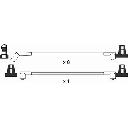 Высоковольтные провода зажигания WAI ISL096 2F LY9YC 1420441078 L3T5R