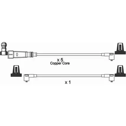 Высоковольтные провода зажигания WAI ISL575 1IZIR3 1420441465 T 44CKT изображение 0