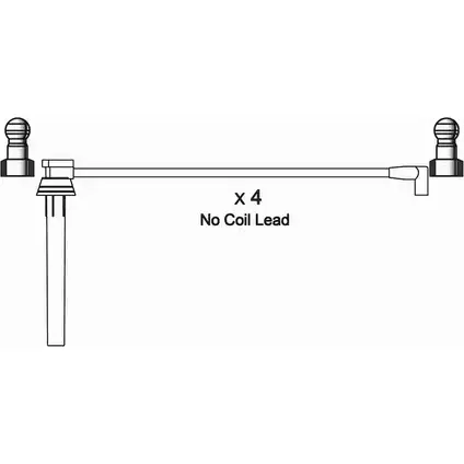 Высоковольтные провода зажигания WAI 1420441473 ISL584 MR4GE Q1NJ BB изображение 0