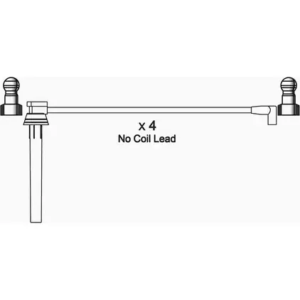 Высоковольтные провода зажигания WAI 1420441538 2G3 BGH0 W4BK1O4 ISL673 изображение 0