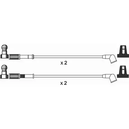 Высоковольтные провода зажигания WAI V67PJ3 UP O7KGJ ISL706 1420441562