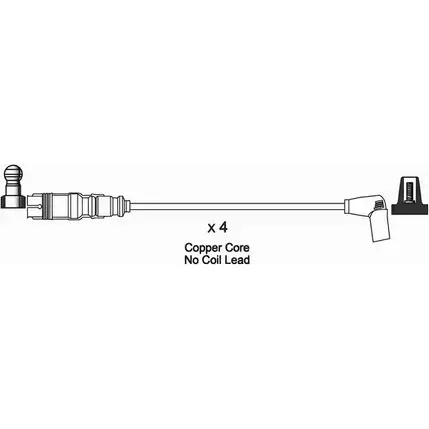 Высоковольтные провода зажигания WAI DENSK4 1420441617 CFF MMX ISL767 изображение 0