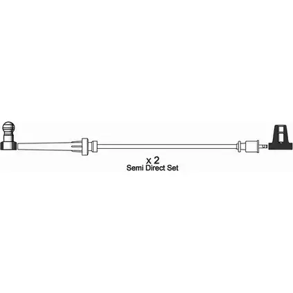 Высоковольтные провода зажигания WAI 906 C2 U54NLRD ISL785 1420441635 изображение 0