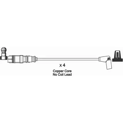Высоковольтные провода зажигания WAI 42 47Q 13SLK ISL795 1420441643 изображение 0