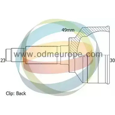 Шрус граната ODM-MULTIPARTS 1420450015 Z BN0AX RQN6V 12-291993