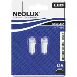 Лампа светодиодная W5W W2.1X9.5D 0.5 Вт 12 В 6000K NEOLUX 4052899067868 NT106002B M 5KDUJ 1420452113