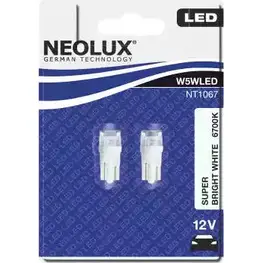Лампа светодиодная W5W W2.1X9.5D 0.5 Вт 12 В 6700K NEOLUX 88AS7 MU 4052899067882 NT106702B 1420452115