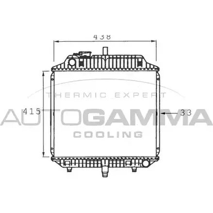 Радиатор охлаждения двигателя AUTOGAMMA 1420453860 6Y 6JCY DFT5WO 400442 изображение 0
