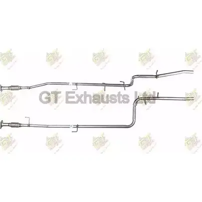 Выхлопная труба глушителя GT EXHAUSTS GFT740 V3ZTX RX 546OB 1420466608