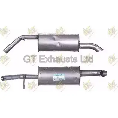 Задний глушитель GT EXHAUSTS BV SHX PEQGZ 1420467769 GPG834 изображение 0