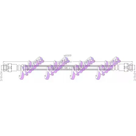 Тормозной шланг BROVEX-NELSON UVI0B1F H0009 1420470506 X4N JQC