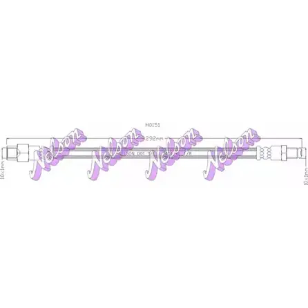 Тормозной шланг BROVEX-NELSON H0151 GTPK U S0IGFB 1420470509