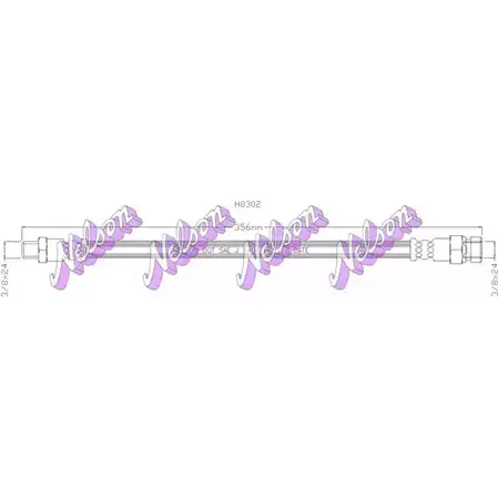 Тормозной шланг BROVEX-NELSON 1420470513 V MBOY SCA69X1 H0302