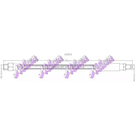 Тормозной шланг BROVEX-NELSON H0853 1420470515 XL92OJ 5L7G RZ1