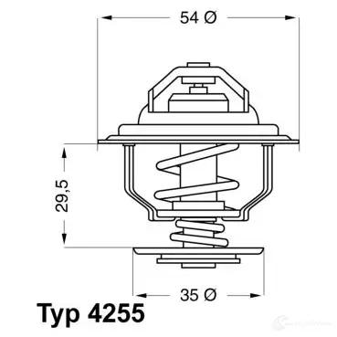 Термостат WAHLER 4255.87D 4029783003752 865476 6S 5HN - Изображение 1