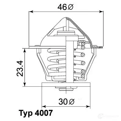 Термостат WAHLER 4029783007705 865220 4007.80D D6B XS - Изображение 1