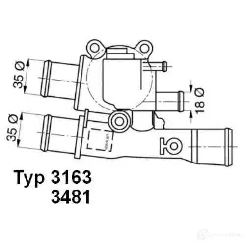 Термостат WAHLER I PA4OX 3481.88D 865210 4029783007521 - Изображение 1