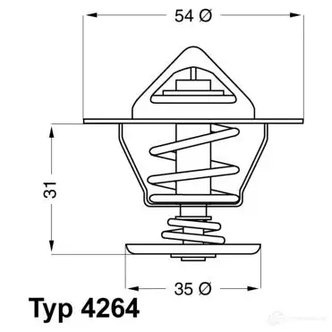 Термостат WAHLER 865485 4264.84D FU RSF 4029783003912 - Изображение 1