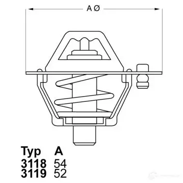 Термостат WAHLER 4029783001604 3Q G455U 3119.82D4 865154 изображение 0