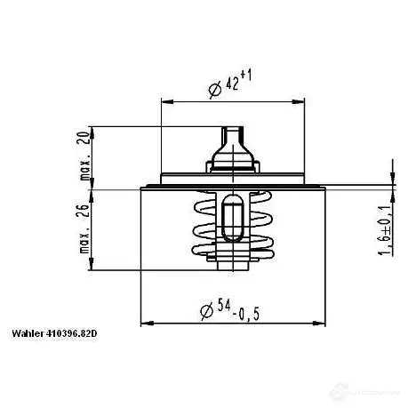 Термостат WAHLER 865308 M WPO81 410396.82D 4029783011917 - Изображение 1