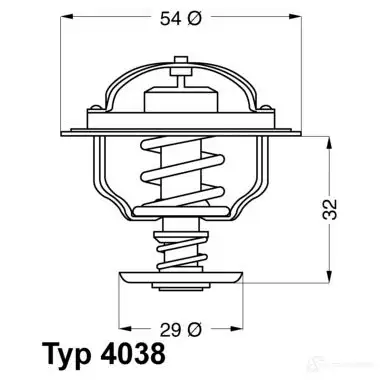 Термостат WAHLER 865238 9P0 475 4038.76D 4029783005886 изображение 0