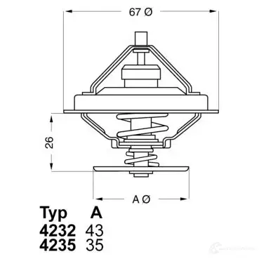 Термостат WAHLER 124490411 4029783003547 CI82Y S 4232.71