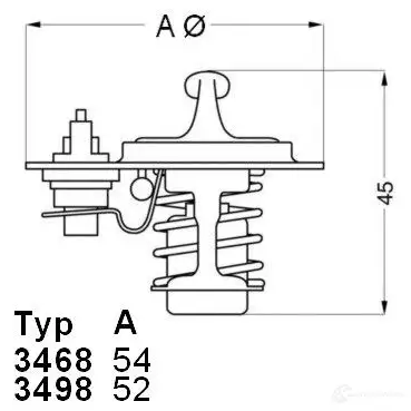 Термостат WAHLER 865215 3498.88D 4L0 YPAM 4029783007781 изображение 0