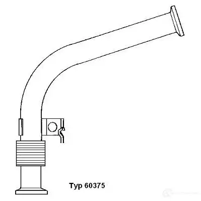 Трубка клапана EGR WAHLER NP 07R 60375D 865629 4029783009952 - Изображение 1