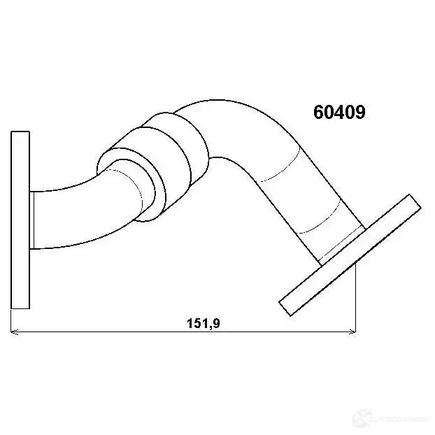 Трубка клапана EGR WAHLER 865632 4029783009969 60409D 5UXGC 96 - Изображение 1
