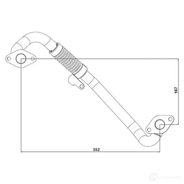 Трубка клапана EGR WAHLER 865644 4029783010286 EV WFW 665104D - Изображение 1