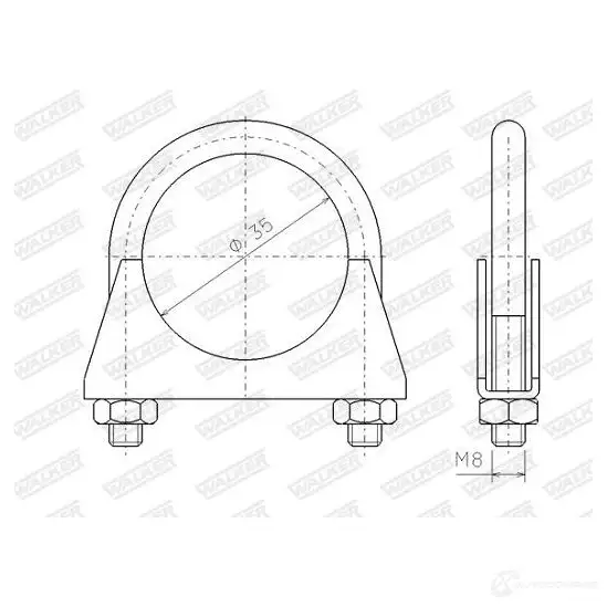 Cl exhaust system WALKER 132302 3277490823045 I5A OZF 82304 изображение 0