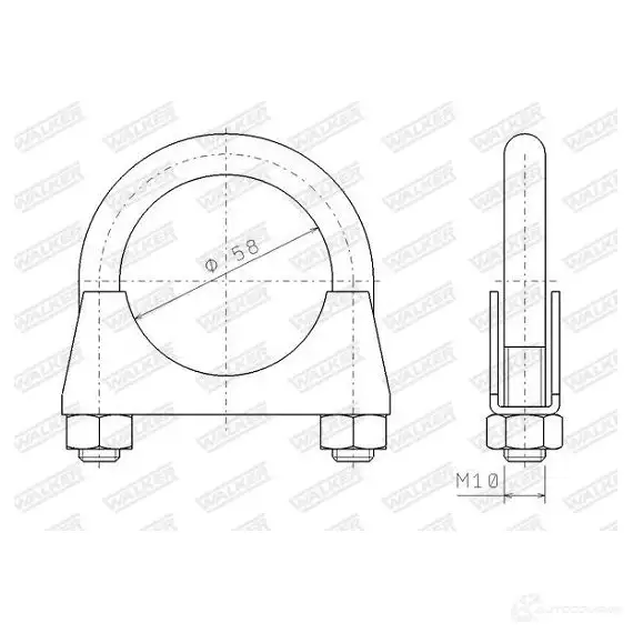 Cl exhaust system WALKER HP6S6 RE 132325 82328 3277490823281 изображение 4