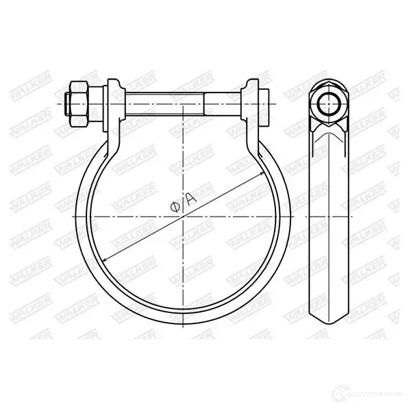 Cl exhaust system WALKER 80910 7KVU J 1424896105 3277490809100 - Изображение 1
