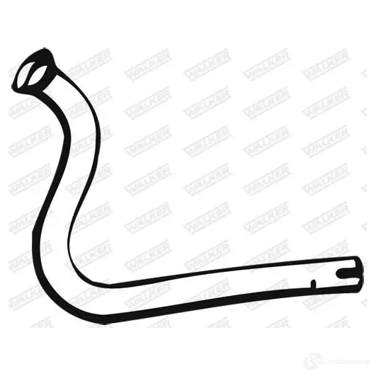 Выхлопная труба глушителя WALKER 121383 L 6F9SP 01808 3277490018083 изображение 0