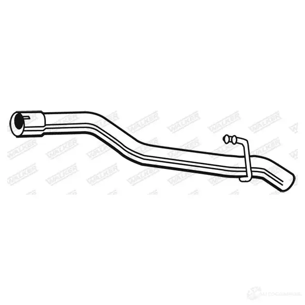 Выхлопная труба глушителя WALKER 10374 T 7WOB 123656 3277490103741 - Изображение 1
