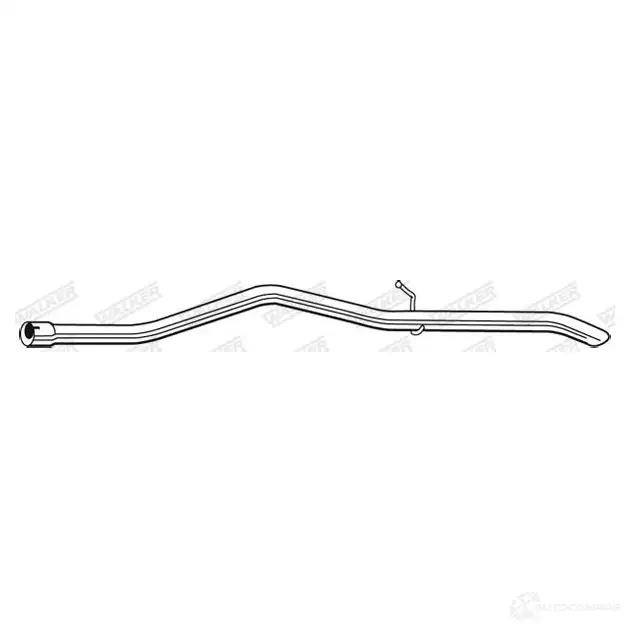 Выхлопная труба глушителя WALKER T43Y 26 3277490075918 122839 07591 изображение 0