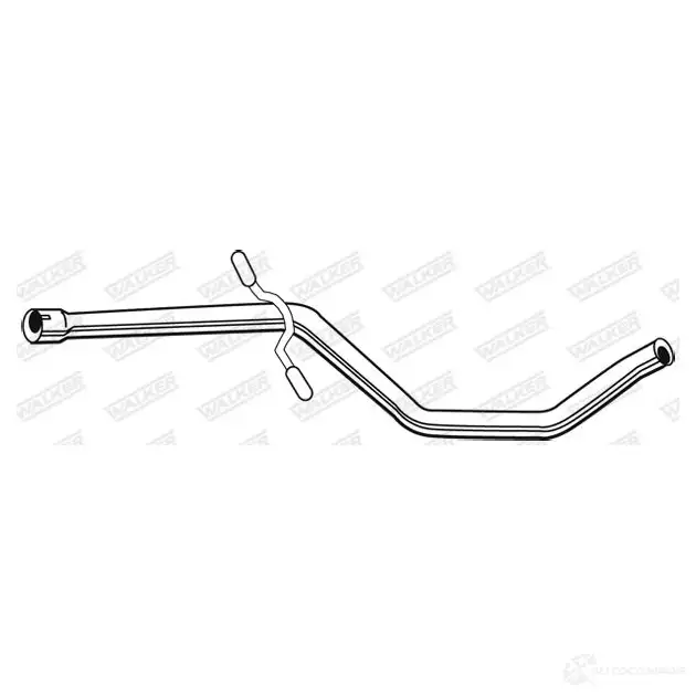 Выхлопная труба глушителя WALKER W IC3PFH 123331 08996 3277490089960 - Изображение 1
